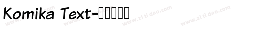 Komika Text字体转换